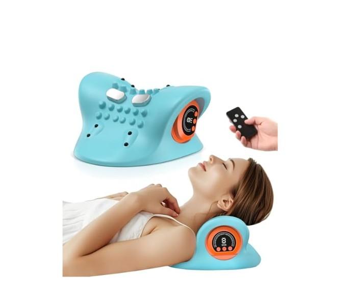 Smedz Neck Massage 2025 New Upgrade 3 in 1 Portable Massager With Heat And Comfortable Stretching-Adjustable Intensity for Neck & Shoulder Relaxation at Home, Office, etc.