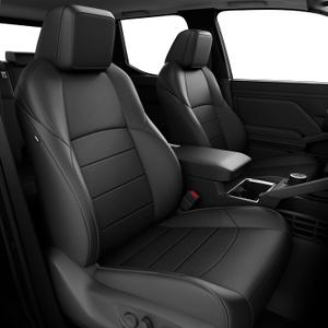 FREESOO 4Runner Seat Covers 5 Seats 2025 2026, Custom Fit for Toyota 4Runner Leather Car Seat Covers Full Set, Airbag Compatibility, Waterproof Seat Protector (2-Row,5 Seats Model ONLY, Black)