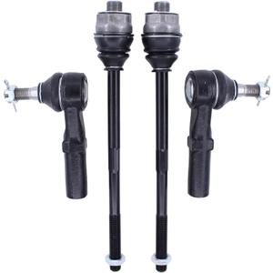 MOTOKU Front Driver and Passenger Side Inner and Outer Tie Rod Ends for Chevrolet Silverado 1500HD Silverado 2500HD 3500 Suburban 2500 Avalanche 2500 GMC 1500 HD 2500 3500HD Yukon XL 2500
