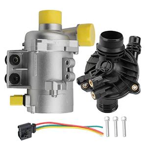 Electric Engine Water Pump W/Thermostat 11517521584 Compatible with BMW X3 Z4 X5 328i 323i 128i 528i Replaces OE# 11517546994 11517563183 11517586924