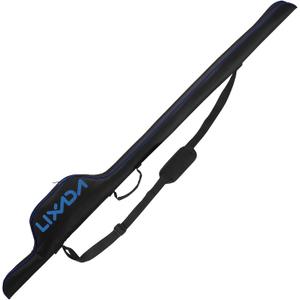 HUIOP Portable Fishing Rod Case, 63'' Fishing Pole Bag Portable Fishing Rod Case Folding Fishing Pole Holder Large Capacity Rod Tackle Organizer Storage Bag Softcase