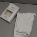 Meracorallo Muslin Swaddle Blanket, 100% Cotton Receiving Blanket Soft and Breathable Swaddle Wrap for Baby Boys and Girls, White