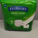 FitRight Adult Diapers, Extra+ Heavy Absorbency, M (Waist Size 32in-44in), 20 Count, OptiFit Incontinence Briefs for Men and Women, Disposable, Moisture-Wicking, Leak Protection,