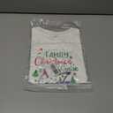 Christmas Family Shirts Matching 2025 Family Matching Outfits Mom and Mini Holiday Party Shirt (White)