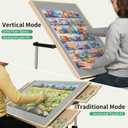 ALL4JIG 1500 Pieces Puzzle Table with Legs and Wheels, 24.92"33.58" Wooden Jigsaw Puzzle Table with 4 Drawers & Cover,Upgraded Stability & Optimized Lightweight Design,Vertical Placement Option
