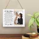 To My Mother on My Wedding Day Picture Frame from Daughter, Gift for Mom of the Bride Photo Frame, Thank You Gift for Mom, 4x6 inch Photo (8x10)