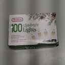 PREXTEX 100 Count Clear Christmas Lights - 20 ft Ultra Bright String Lights with Green Wire for Indoor and Outdoor Use, Christmas Trees, Holidays, Patios and Garden