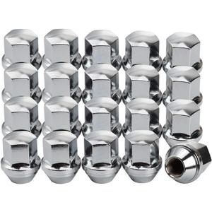 14x1.5mm Lug Nuts Replacement for Wrangler Gladiator Grand Cherokee, 20 Pcs 7/8 Hex 1.8 Inch OEM Factory Style Large Acorn Seat Lug Nuts for Ram 1500 2500 Factory Wheels