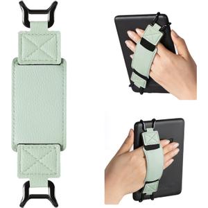 CoBak Secure Hand Strap for Kindle and Tablets - Versatile and Lightweight Finger Grip Holder for 6-7.5" Kindle/Kobo/Voyaga/Lenovo/Sony E-Book Tablet - High Elasticity, Sagegreen-1
