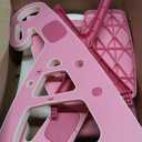 Primlect Potty Training Seat, 2-in-1 Toddler Toilet Seat with Step Stool, Ultra-Stable Potty Chair Attachment, Adjustable Seat and Step Ladder, Non-Slip Design, Splash Guard for Boys and Girls(Pink)