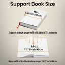 PIPAPI Rechargeable Magnetic Clip Reading Light, Book Light for Reading in Bed, 3 Color Modes, 5 Brightness Levels, Long Lasting, Eye Care, Perfect for Book Readers (Brown)