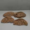 Round Bar Stool Covers - 4 Packs Anti-Slip Washable Elastic Soft Seat Slipcovers Fits for Bar Chair Stool - 11 Inch-16 Inch Dia, Coffee