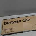 Stainless Steel Drawer Cap Protects Cabinet Edges from Damage. Slip-on Design with 3M Adhesive for a Secure fit. Fits 3/4" Thick or Less Doors and Drawers (Brushed Stainless, 23 Inch)
