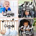 SAMMAS Baby Spiral Hanging Stroller and Car Seat Toys for Babies 0-6 Months Newborn Plush Activity Toys for Bed Bassinet Crib Baby Carrier Gifts (owl)