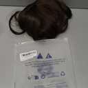 HAIRCUBE Long Brown Wig with Bangs Wave Curly Wigs for Women 26 inch Heat Resistant Natural Synthetic Wig for Daily Use