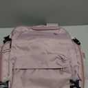 SHRRADOO Travel Backpack for Women & Men 40L, Airline Approved Carry On Luggage Personal Item Travel Bag fits 17" Laptop (Pink khaki)