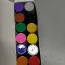 miikoul 12 Colors Jumbo Graffiti Markers, Large 15mm Felt Tip Permanent Acrylic Paint Pens Colored Markers for Rock Painting, Wood, Canvas, Glass, Plastic, Ceramics, Fabric and Outdoor Paintings