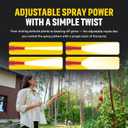 Stainless Steel Water Hose | Heavy Duty Metal Garden Hose with Nozzle | Kink Free, Anti Rust | Flexible and Lightweight Water Pipe for Gardening HydroPro