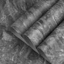 TOTIO 24x354inch Gray Marble Contact Paper Textured Grey Granite Wallpaper Peel Stick Countertop Paper Removable Waterproof Adhesive Thick Matte Marble Look Wall Paper Roll Kitchen Table Vinyl Wrap