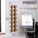 Neepanda Coffee Pods Holder Compatible for 24 Nespresso Vertuo Pods, Adjustable Capsule Organizer for 37-58mm/1.46-2.28inch K-Cups Pods, Ideal Space Saving Coffee Bar Accessory (White,2 Pack)