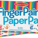 Melissa & Doug Finger Paint Paper Pad (12 x 18 inches) - 50 Sheets, 2-Pack - FSC Certified