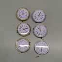 6 PCS Roman Numerals Clocks for Resin Mold, Battery Powered Quartz Clock, Golden Silver Clock Components for Epoxy Resin Clock Casting DIY Table Clock Decor