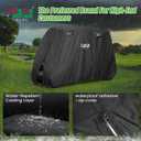 10L0L Golf Cart CoverL- For 2/2+2/4 Passenger Cart for Yamaha EZGO Club Car, Heavy Duty 420D Waterproof Windproof Durable Oxford Golf Cart Cover with 3 Zipper Doors for All-Weather Protection (Black/Silver)