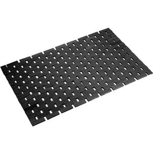 Bamboo Bath Mat Bathroom Rugs Floor Wood Shower Bathtub Waterproof Non Slip Accessories 16x24 Inch Easy to Clean,Black,1 pc
