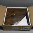 VIMBER Corner Shelf, 5-Tier Corner Bookshelf, Industrial Corner Ladder Shelf, Rustic Display Shelf for Living Room, Bedroom, Kitchen, Home Office, Rustic Brown and Black UJSJ001H