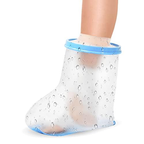 Waterproof Foot Cast Covers for Shower Adult, Shower Boot Foot Protector with Non-Slip Bottom, Adult Cast Protector for Shower Ankle Foot After Surgery
