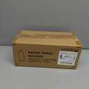 Cast Iron Paper Towel Holder, Vintage Chic Pumpkin Pattern Weighted Base Roll Paper Towel Holder Stand for Kitchen Bathroom Countertops, Orange