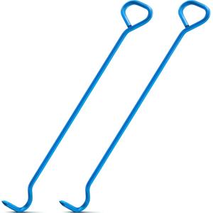 Therwen 2 Pcs Manhole Cover Hook 36" Made with 5/8" Hex Alloy Steel Rigid Heavy Duty Manhole Hook Versatile Lifter with Rotated Handle for Storm Drains Septic Tank Lids Puller Moving