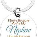 Nephew Gifts from Aunt Uncle to My Nephew Keychain Nephews Gift with Inspirational Quotes Nephews Birthday Gifts Keychain Coming of Age Back to School Graduation Christmas Gift from Aunt Uncle