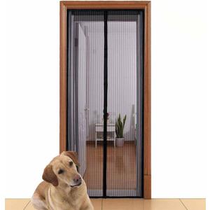 Aloudy Magnetic Screen Door Fits Doors Up to 36" x 98" MAX, Full Frame Velcro Instant Mesh Curtain, Hands Free Bugs Off Door Screen with Magnets