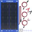 OYMSAE 12W Solar Car Battery Charger Portable 12V Trickle Battery Charger & Maintainer Waterproof Solar Panel for Car Boat Automotive RV