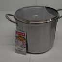 GoodCook Basics Stainless Steel Deluxe Stock Pot with Glass Lid, 8 quart, Silver