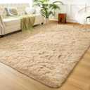 Andecor Soft Fluffy Bedroom Rugs, 6 x 9 Feet Indoor Shaggy Plush Area Rug for Boys Girls Kids Baby College Dorm Living Room Home Decor Floor Carpet, Camel