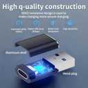 4 x USB to USB C Adapter, 3.0 USB OTG Adapter,QC 3.0 Fast Charging 5 Gbps Data Transfer, for MacBook, iPhone 15/16 Plus Pro Max, Laptop, iPad, Galaxy, AirPods, Xperia