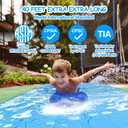 Slip Water Slide, 40FT Giant Slip Water Slides for Kids Backyard, Heavy Duty Slip and Water Slide for Kids Adults Waterslides Backyard Summer Outdoor Toys with 14 Stakes and 2 Inflatable Bodyboards, Large
