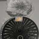 Lingvee 8 Pcs Gold Wall Decor Modern Metal Decor Metal Starbursts Radial Plate Art Hanging Decorative Wall Decorations for Home Bedroom Bathroom Living Room Office Sculpture (Black)