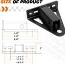 Lawn Mower Hitch 1-1/4" Receiver, Heavy Duty Steel Trailer Hitch for Zero Turn Lawn Mower, Universal Bolt-On Lawn Mower Trailer Hitch, Zero Turn Mower Accessories