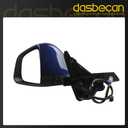 Dasbecan Side Rear View Mirror Compatible with 2020-2024 Tesla Model Y Door Rearview Mirror Heated Power Glass Mirror Memory Power Folding Driver Left 1594111-00-C 159411100C(13pin Deep Blue)