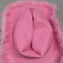 Pink Cowboy Hat with Heart Shaped Sunglasses,Pink Cowgirl Hat with Feather Boa,Cowgirl Hat for Costume Dress Up,Cowboy Themed Party,Bachelorette Party