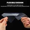 50 Pcs Library Shelf Label Holders 6 x 4 Inch Moveable Shelf Markers for Classroom Office Library Book Shelves with 50 Pcs Label Inserts