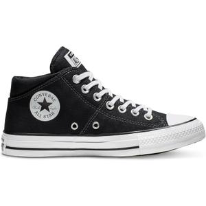 Converse Women's Chuck Taylor All Star Madison Canvas Mid Top Sneaker (7, Black/Black/White)