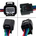 8 Wires Front Headlamp Headlight Connector Wiring Harness Pigtail Plug for 2017-2022 Honda CR-V 2018-2022 Accord Replaced OE 7283-2764