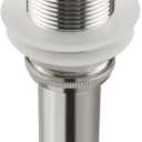 Bathroom Sink Drain,Drain Stopper Bathroom Sink Without Overflow,Pop Up Drain Strainer,Stainless Steel Brushed Nickel (Small Popup Cap)