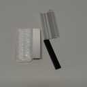 3" Clear Polycarbonate U-Channel with Magnet for 3/8" Frameless Glass Shower Door,U Channel Door Frame with Metal Strike for 1/8" 5/32" 3/16" and 1/4" Thick Swing Glass Shower Doors