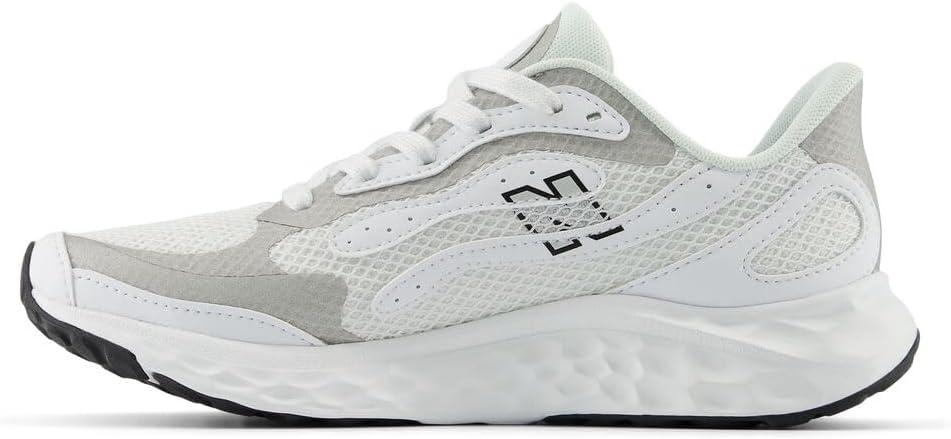 New Balance Women's Fresh Foam Arishi V4 Tiralux (8, Nb White/Silver Metallic/Black)