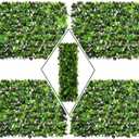 DOEWORKS Expandable Fence Privacy Screen for Balcony Patio Outdoor, 4PCS Faux Ivy Fencing Panel for Backdrop Garden Backyard Home Decorations